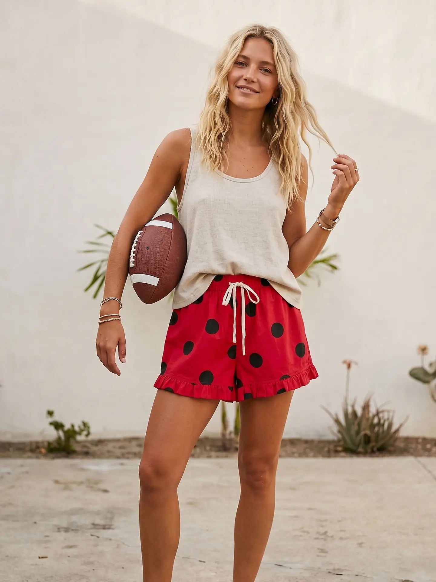 Had Me by Halftime Shorts - red/black