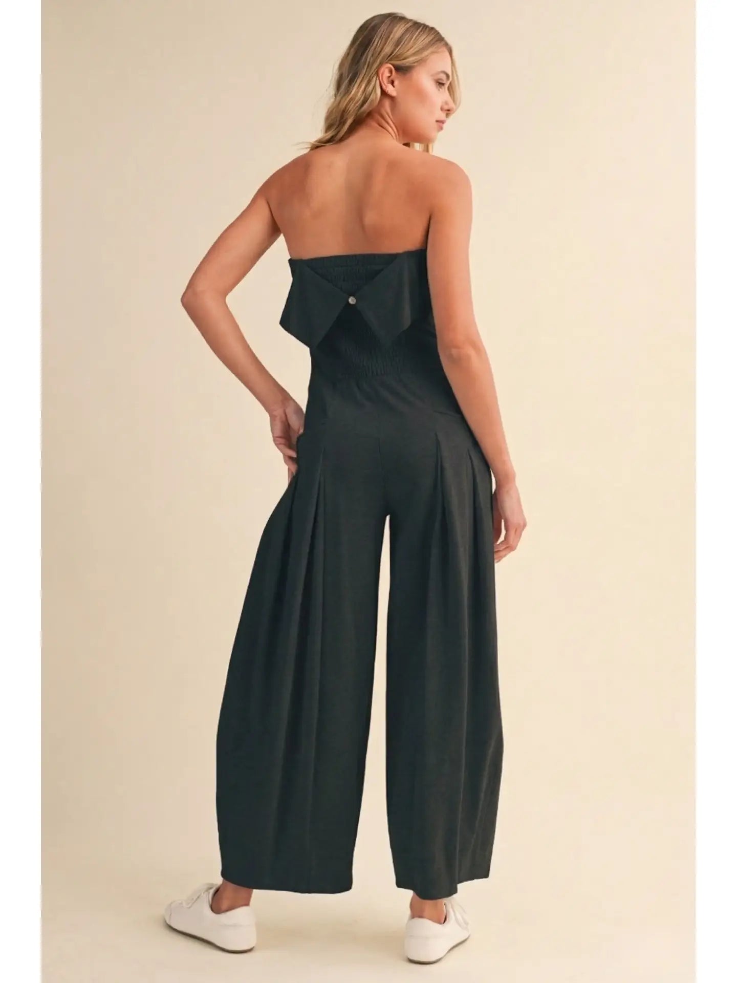 Casual Flair Jumpsuit - black