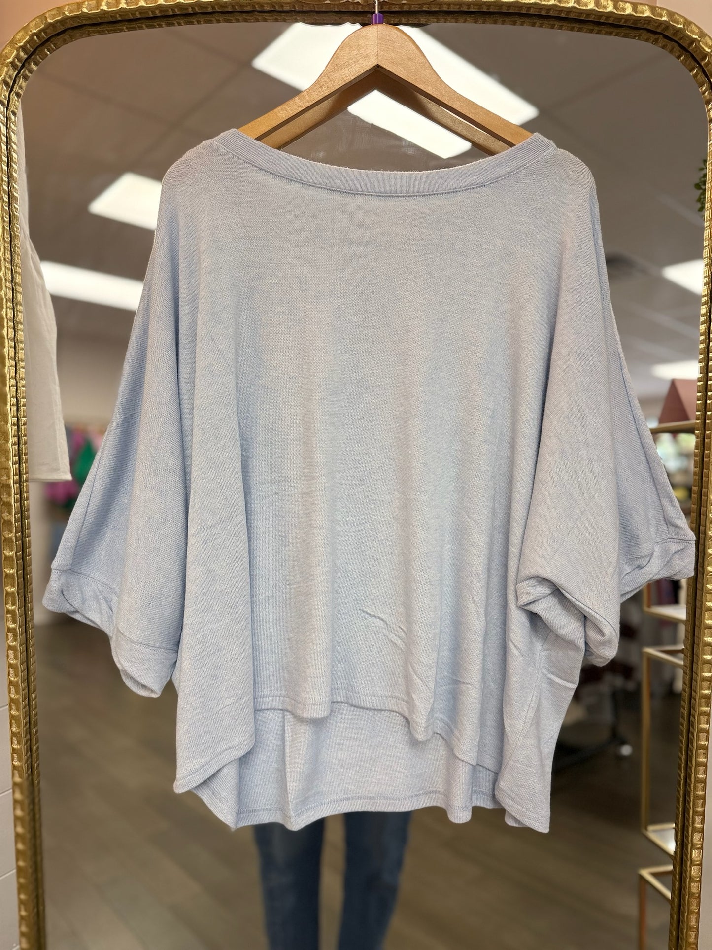 Hailey top- powder blue