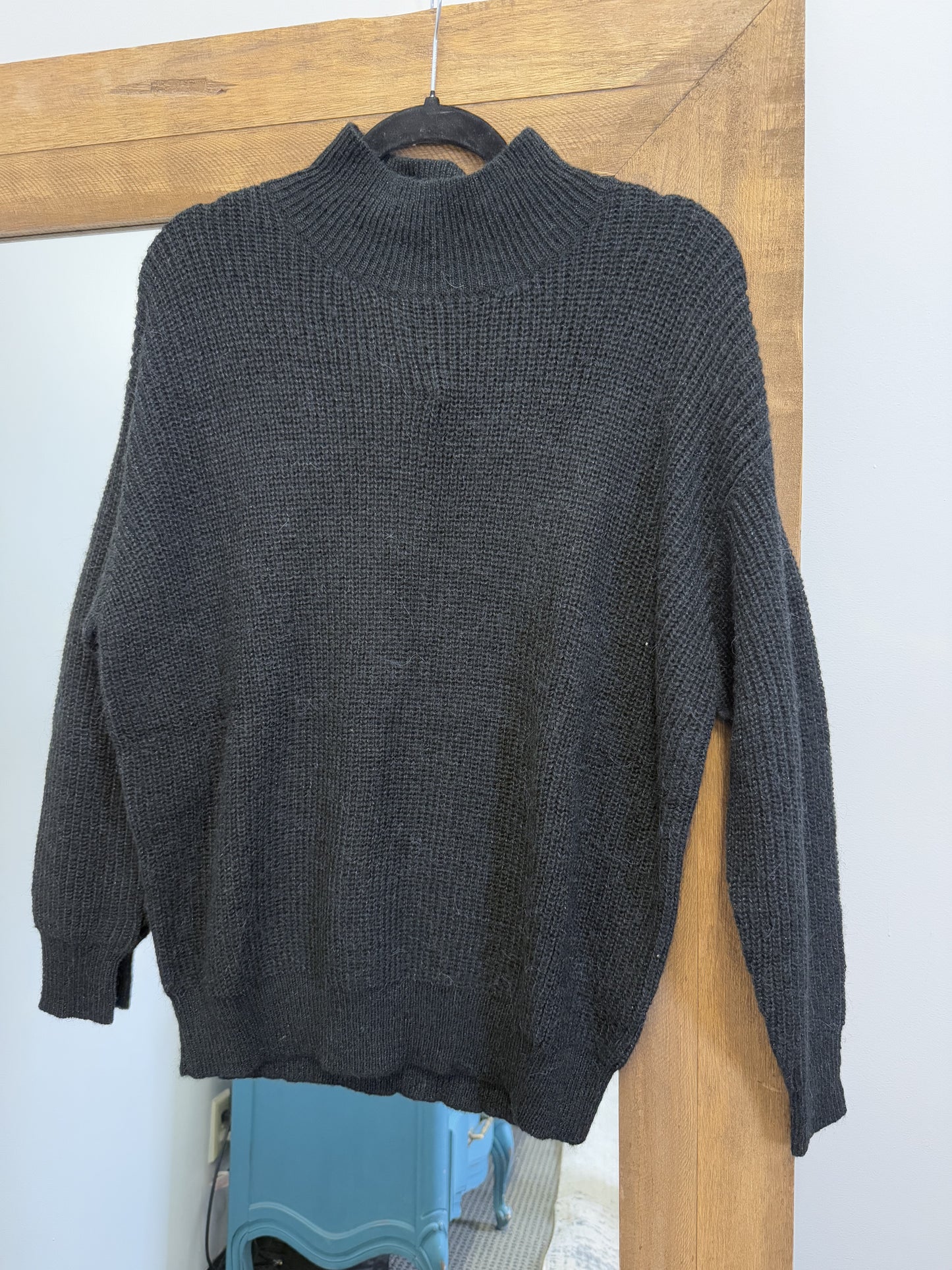 Hannah Mockneck Sweater- Black