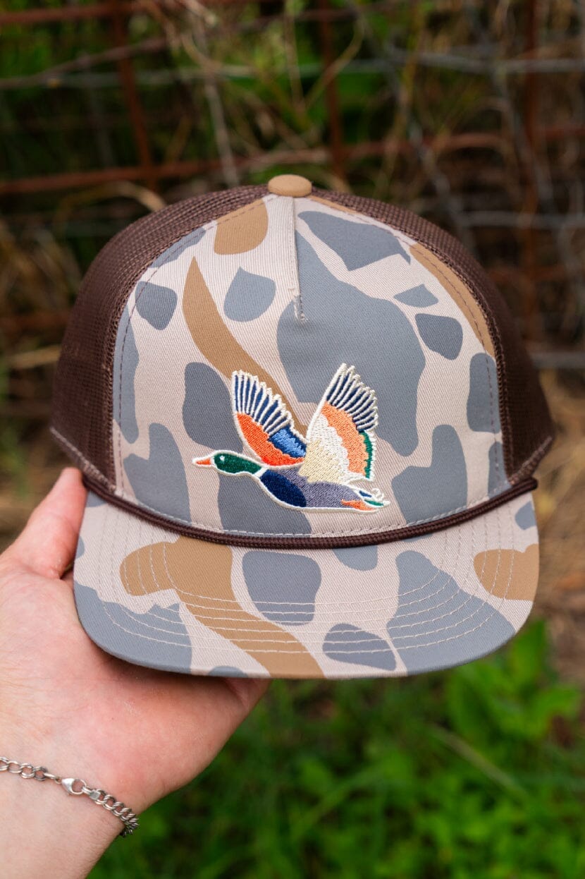 (Y) Retro Camo Duck Cap