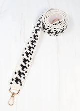 Load image into Gallery viewer, Houndstooth Beaded Crossbody Strap
