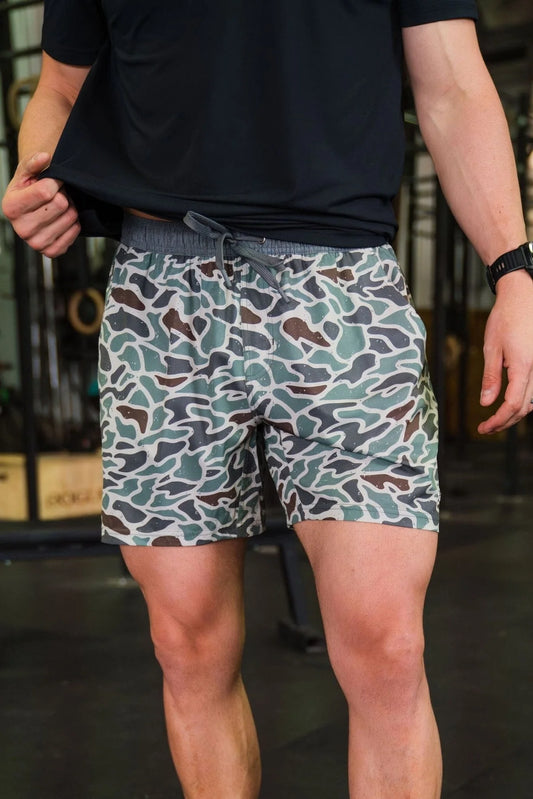 Athletic Short- Retro Duck Camo