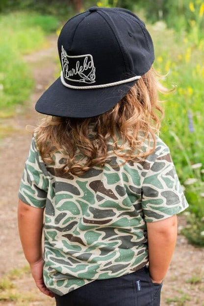 (Y) Retro Camo Duck Tee - Duck on Water