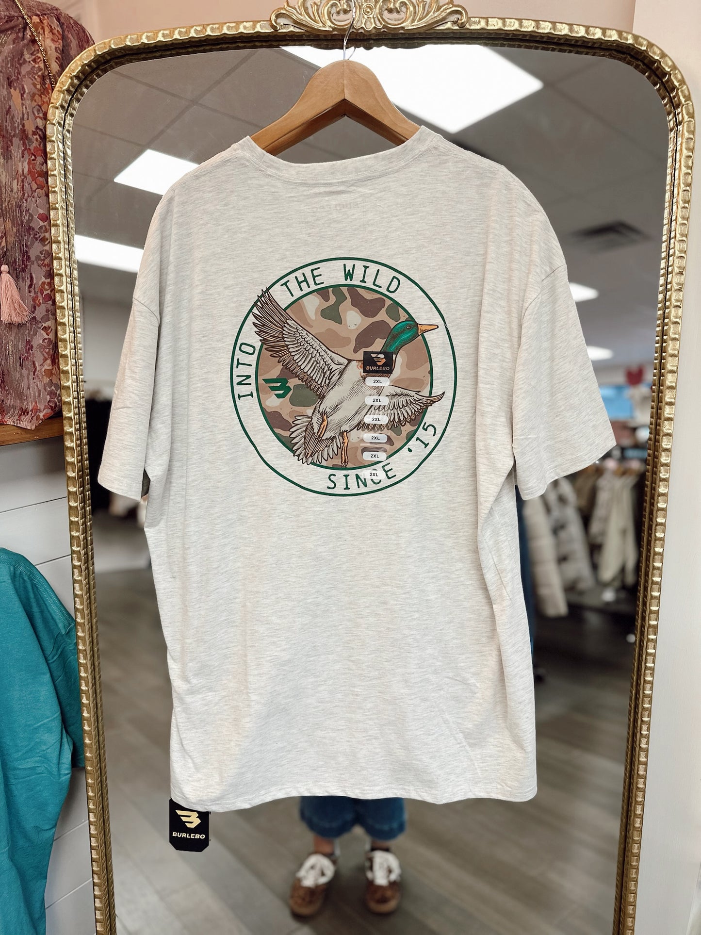 Camo Mallard Duck - Heather Ash Grey