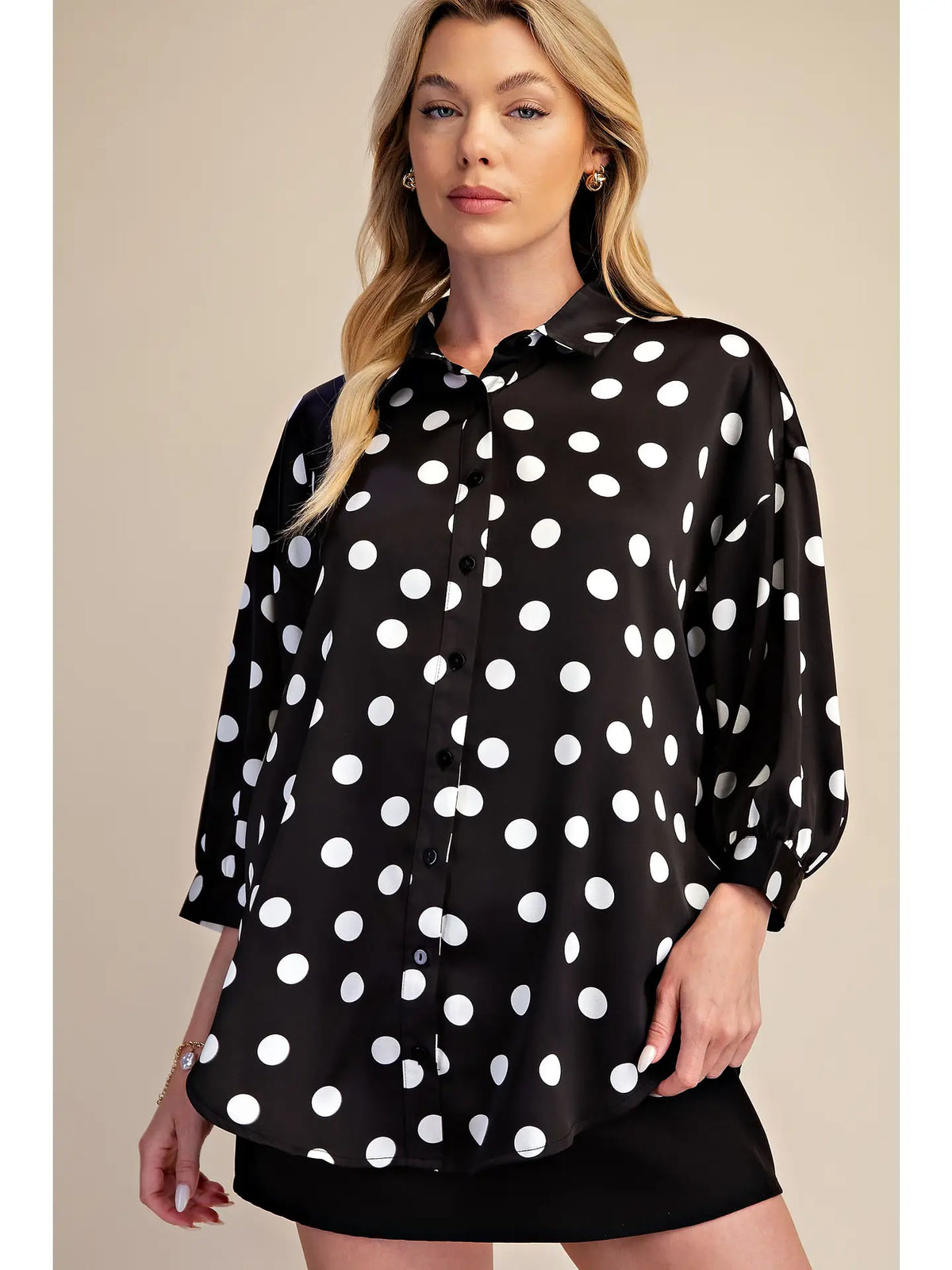 Get Dotted Top - black mix