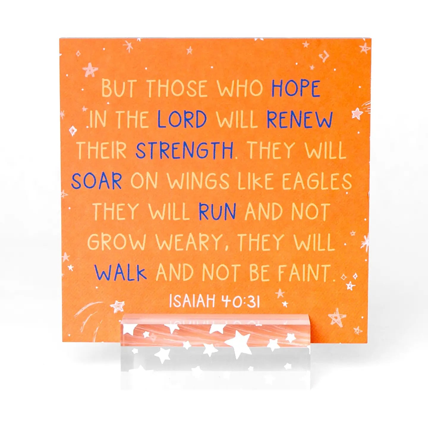 Verses For Strength Encouraging Desk Card Set