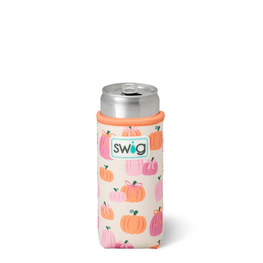 Pumpkin & Bows Slim Can Coolie