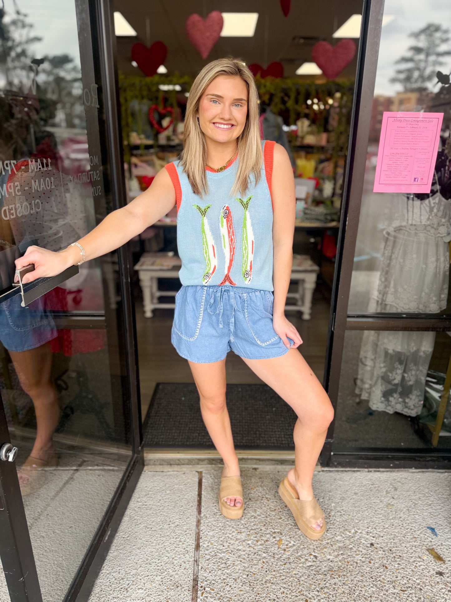 Triple FISH Graphic Sweater Vest