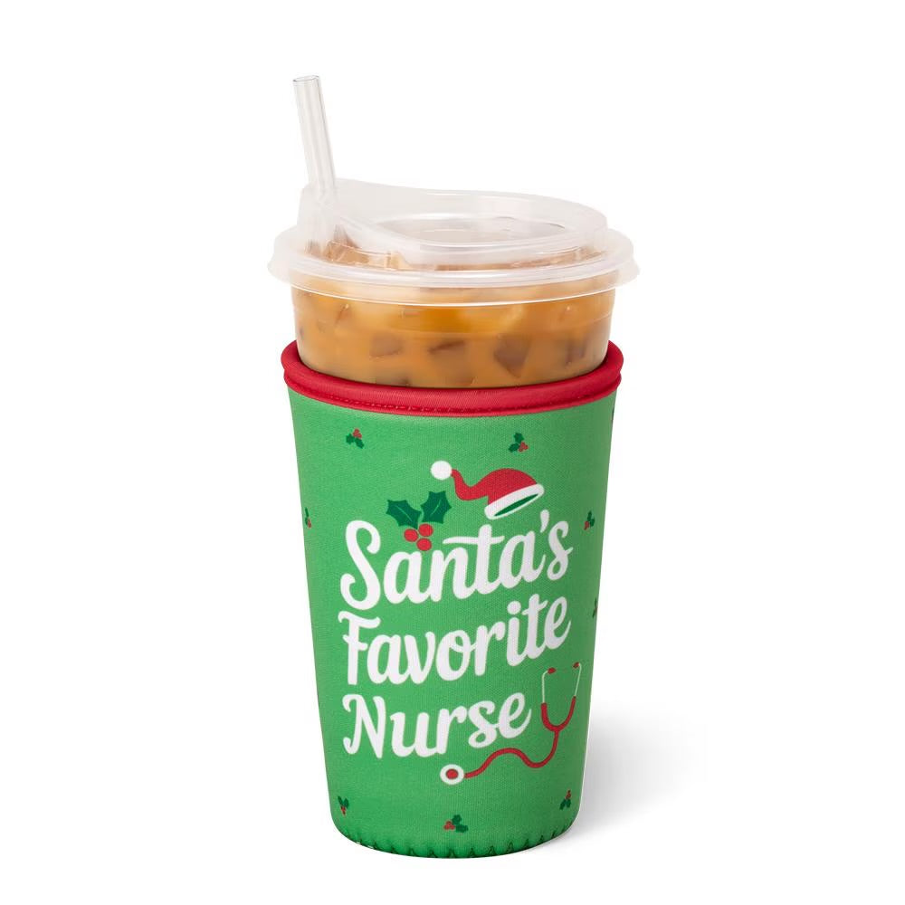 Santa’s Favorite Nurse Cup Coolie (medium)