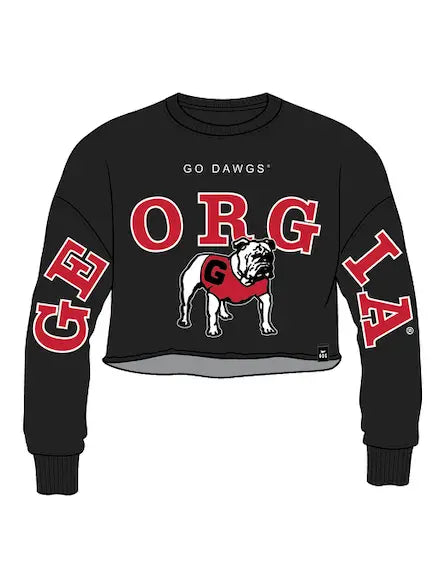 UGA Phipp Sequin Crop Longsleeve