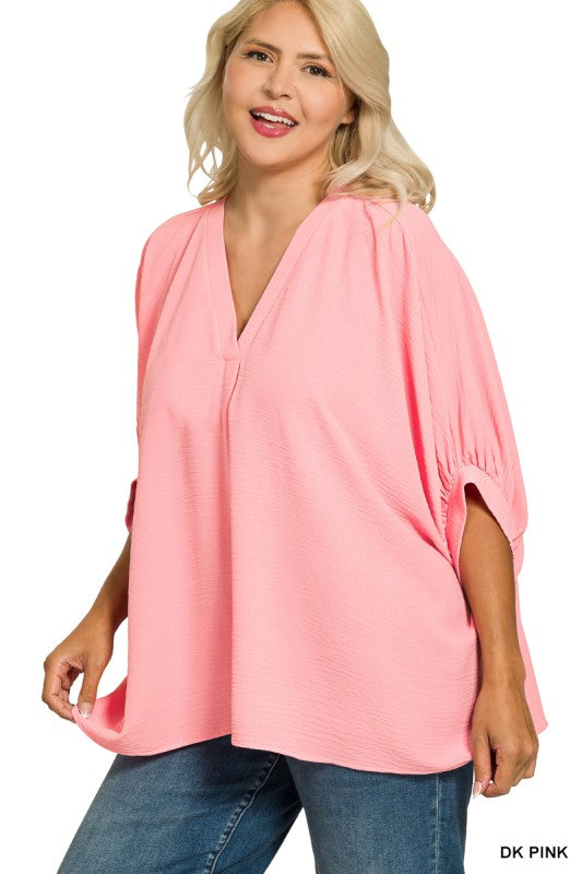 Airy Babe Top - Dk Pink