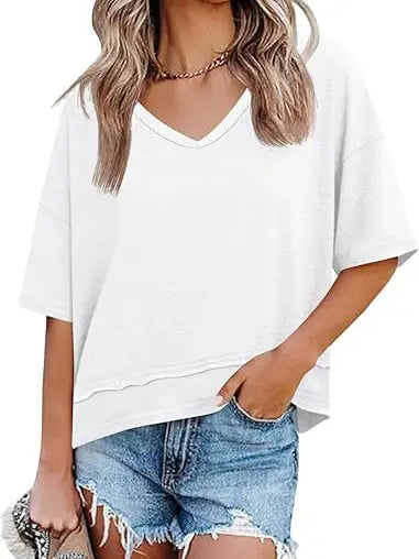 Holly V-Neck - white