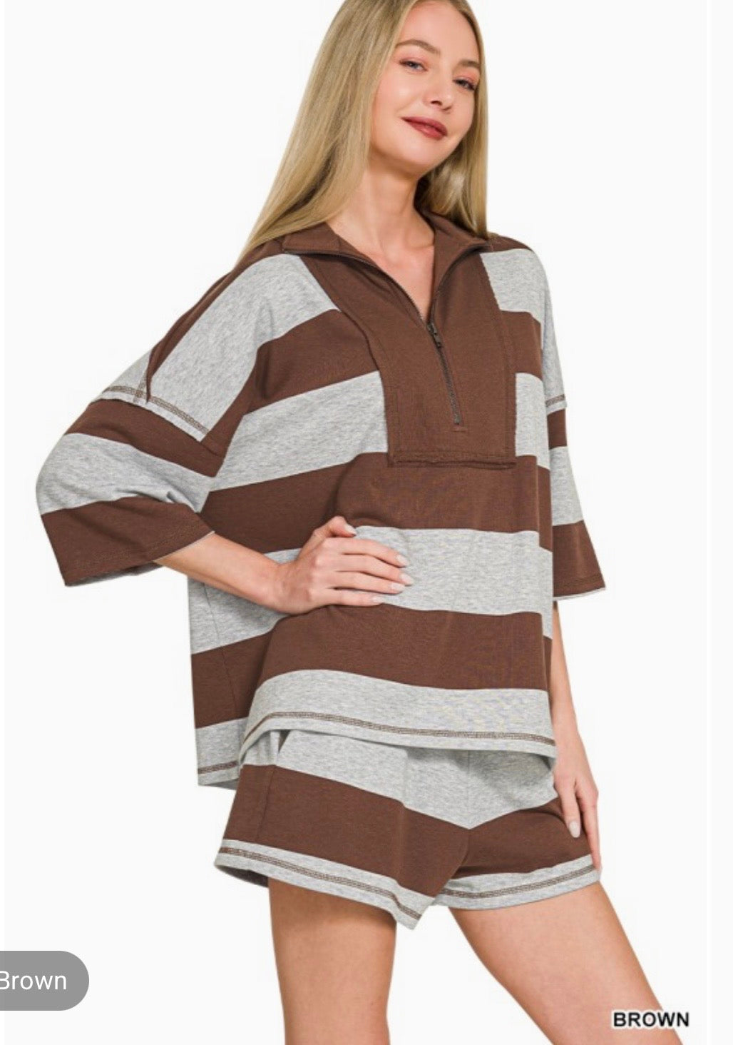 Timmie Short Set - brown