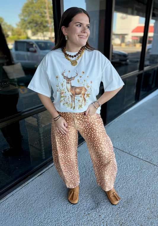 Bambi Deer Top - off white