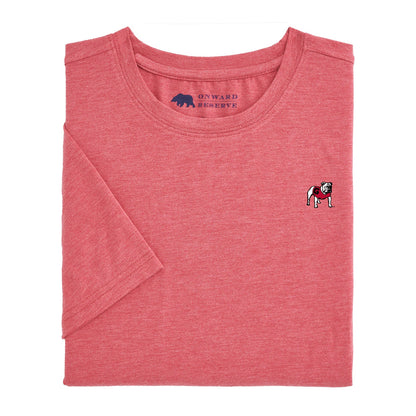 Standing Bulldog Sports Tee - Red