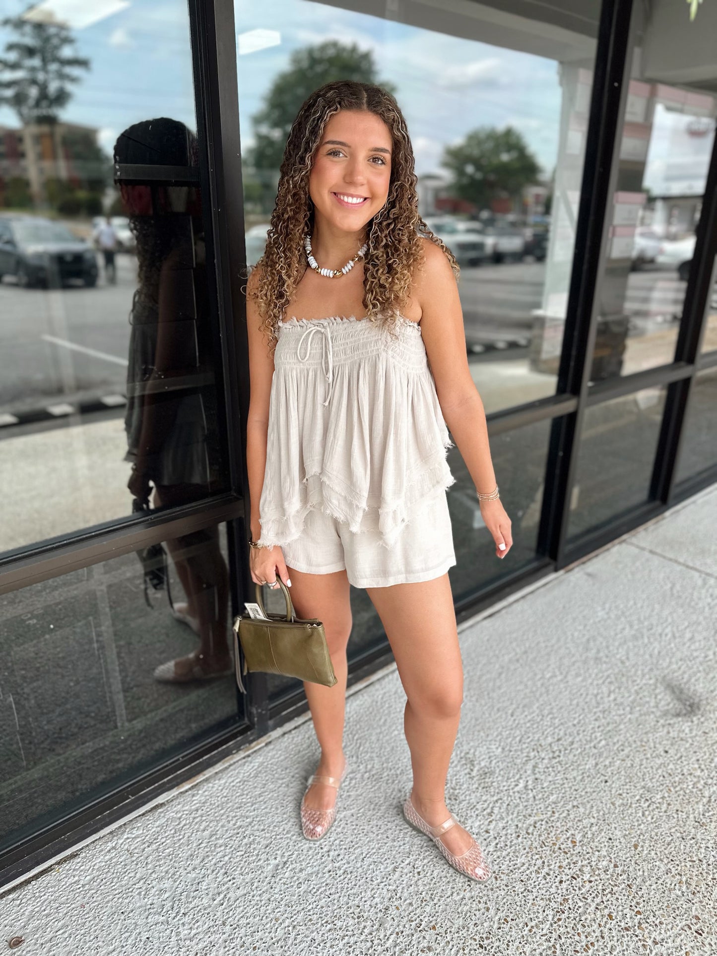 Just Cozy Short Set - Sand