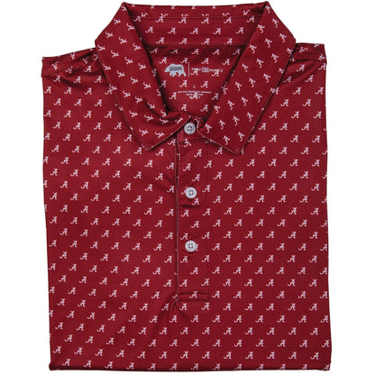 Printed Performance Polo - Scripted Alabama A