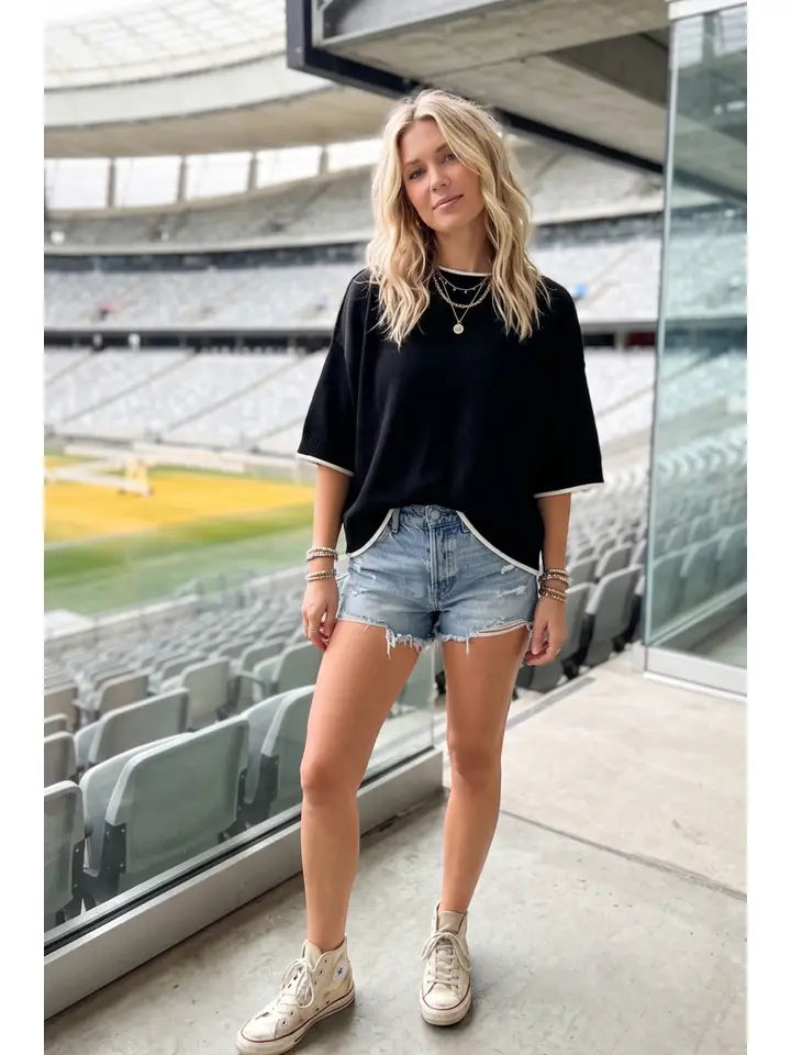 Halftime Cutie Top - black