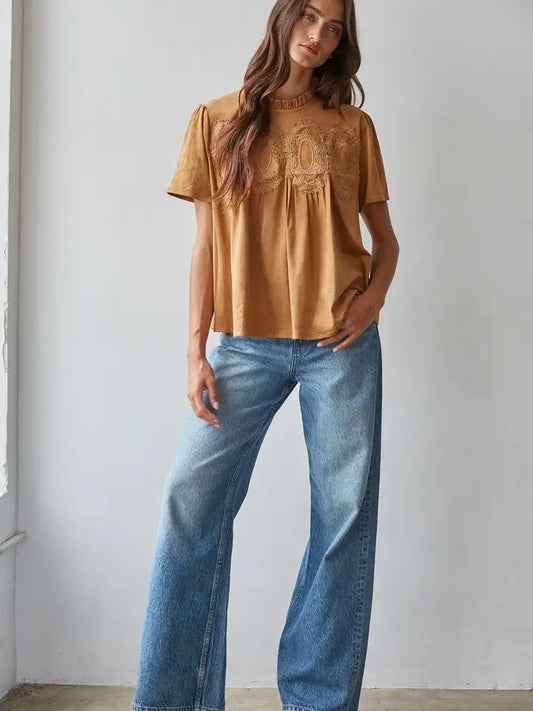 Phoenix Top Woven - Camel