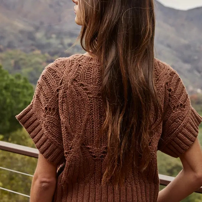 Cali Crochet Top - dark brown