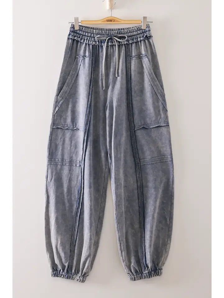 Vintage Cargo Jogger - denim