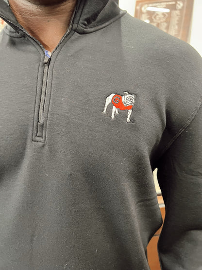 Yeager Pullover - Black - Standing Bulldog