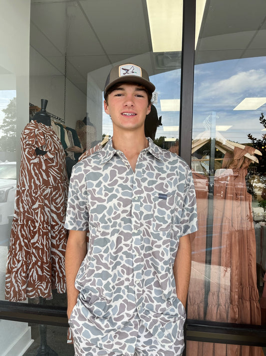 Performance Button Up - Deer Camo