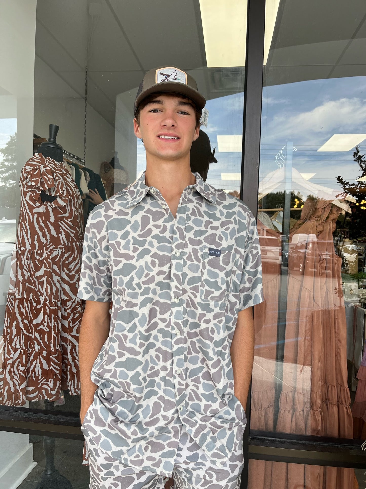 Performance Button Up - Deer Camo